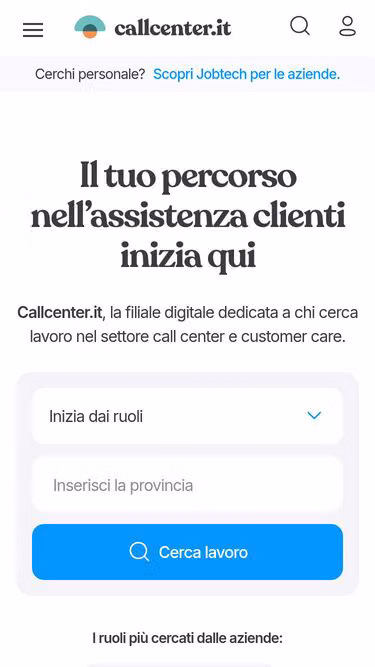 Screenshot of callcenter.it