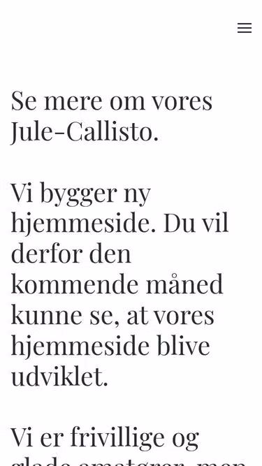 Screenshot of callisto.dk