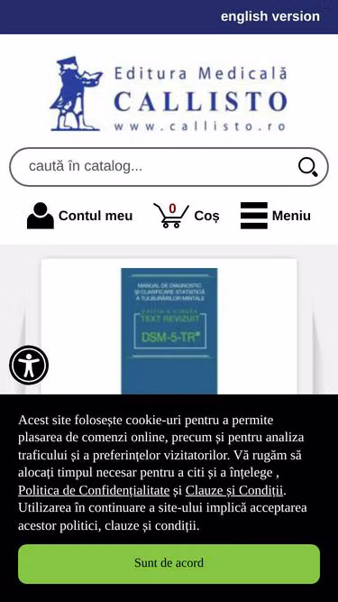 Screenshot of callisto.ro