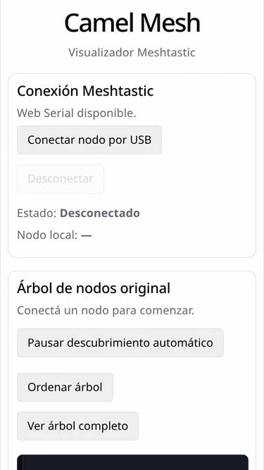 Screenshot of camel.ar