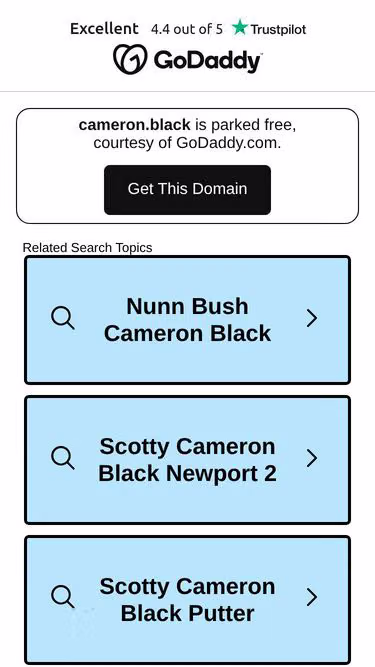 Screenshot of cameron.black