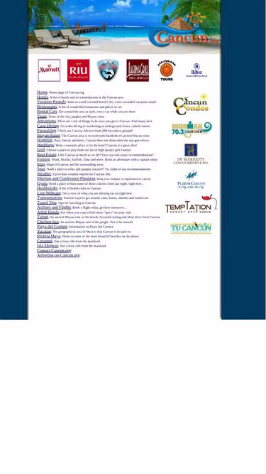 Screenshot of cancun.org