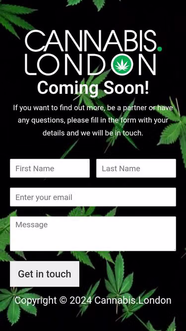 Screenshot of cannabis.london