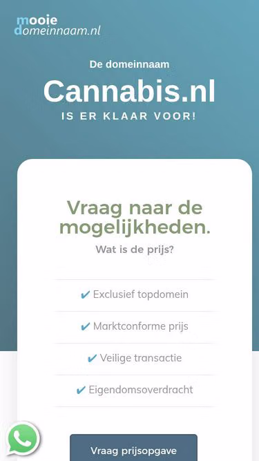 Screenshot of cannabis.nl