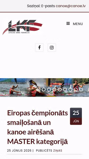 Screenshot of canoe.lv