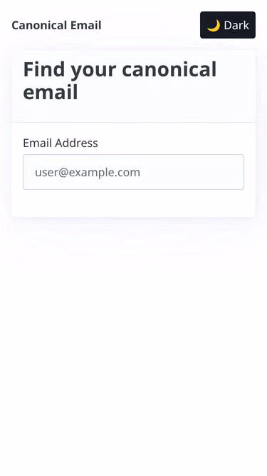 Screenshot of canonical.email