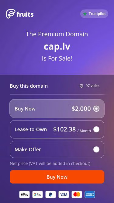 Screenshot of cap.lv