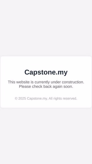 Screenshot of capstone.my