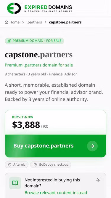 Screenshot of capstone.partners
