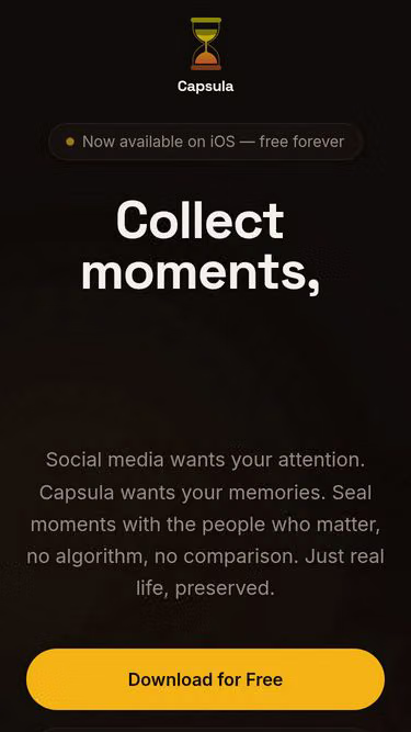 Screenshot of capsula.london