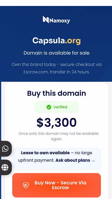 Screenshot of capsula.org
