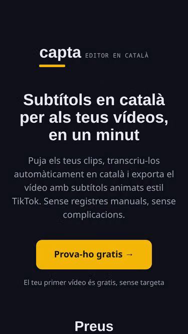 Screenshot of capta.cat