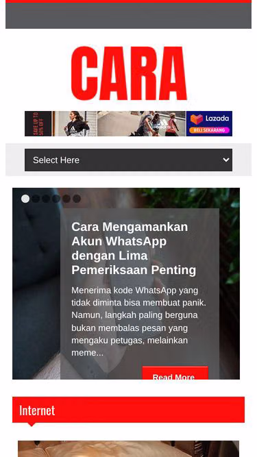 Screenshot of cara.web.id