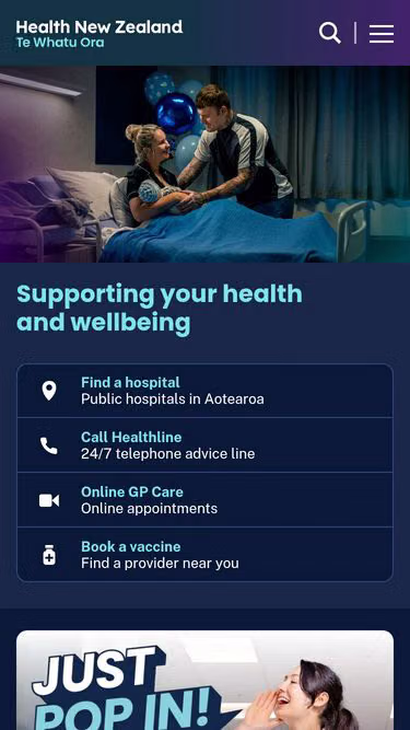 Screenshot of careconnect.co.nz