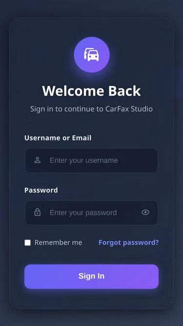 Screenshot of carfax.studio