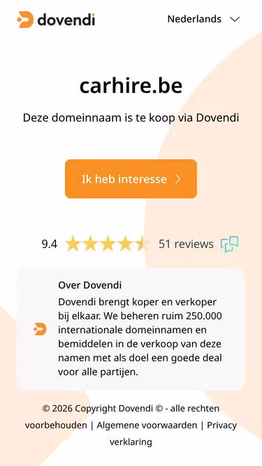 Screenshot of carhire.be