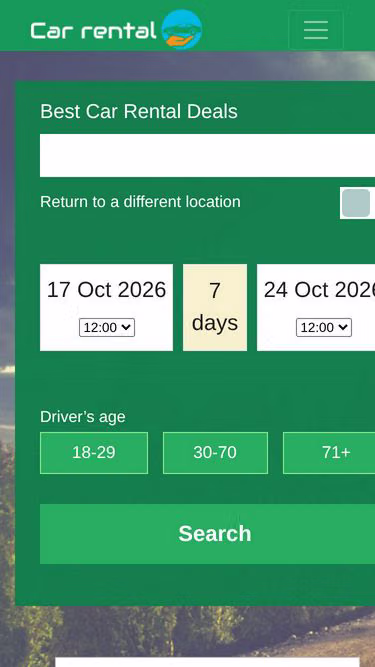 Screenshot of carhire.one