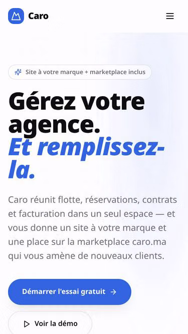 Screenshot of caro.ma