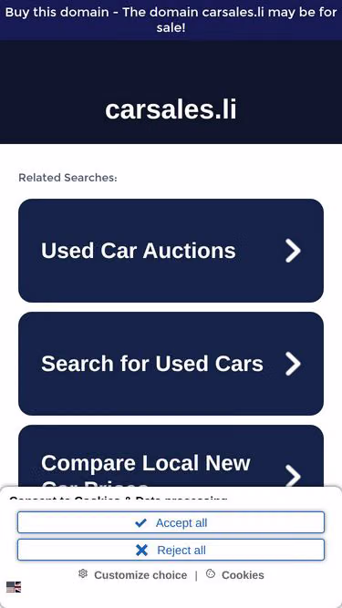 Screenshot of carsales.li