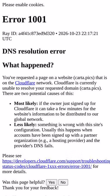 Screenshot of carta.pics