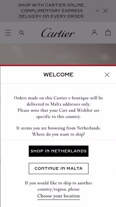 Screenshot of cartier.mt