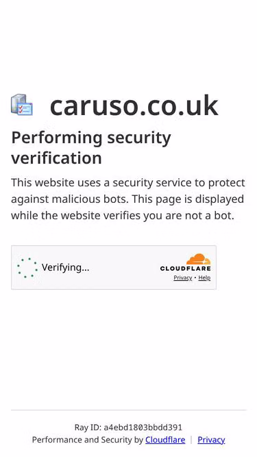 Screenshot of caruso.co.uk