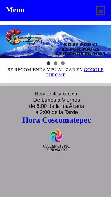 Screenshot of casc.gob.mx