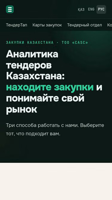 Screenshot of casc.kz