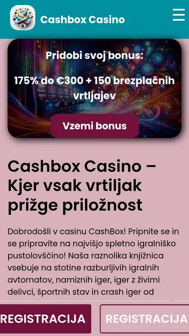 Screenshot of cashbox.si