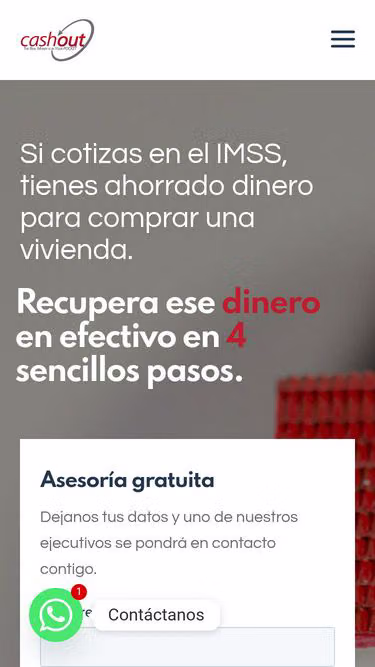 Screenshot of cashout.com.mx