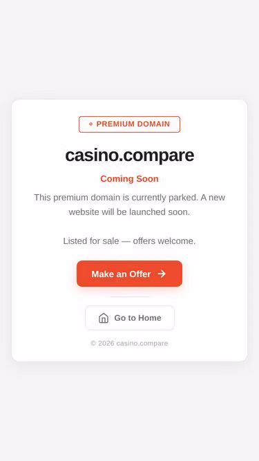 Screenshot of casino.compare