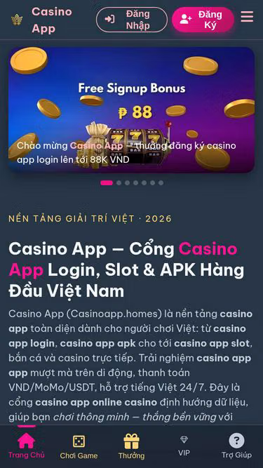 Screenshot of casinoapp.homes