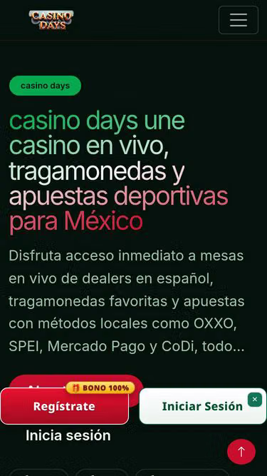 Screenshot of casinodays.vip