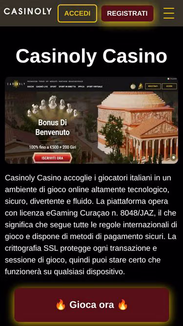 Screenshot of casinoly.it