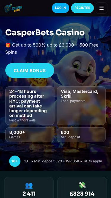Screenshot of casperbets.win