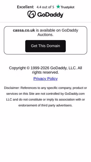 Screenshot of cassa.co.uk
