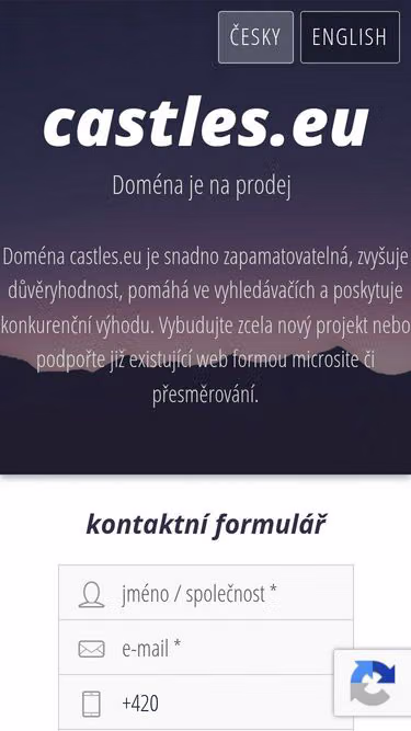 Screenshot of castles.eu