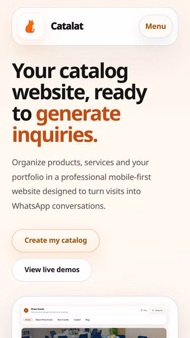 Screenshot of cata.lat