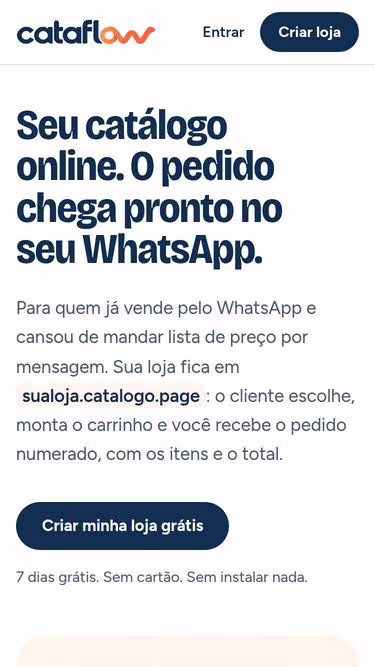 Screenshot of catalogo.page