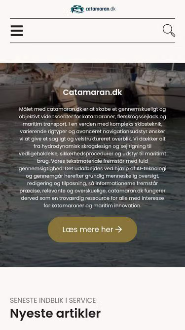Screenshot of catamaran.dk