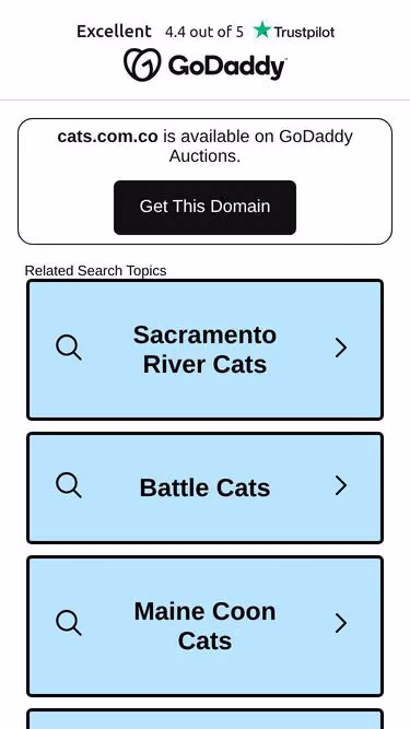 Screenshot of cats.com.co
