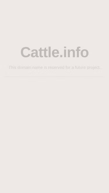Screenshot of cattle.info