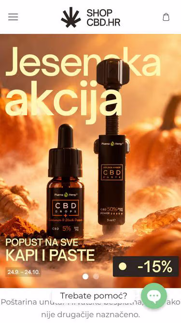 Screenshot of cbd.hr