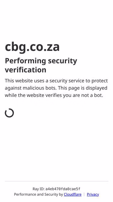 Screenshot of cbg.co.za