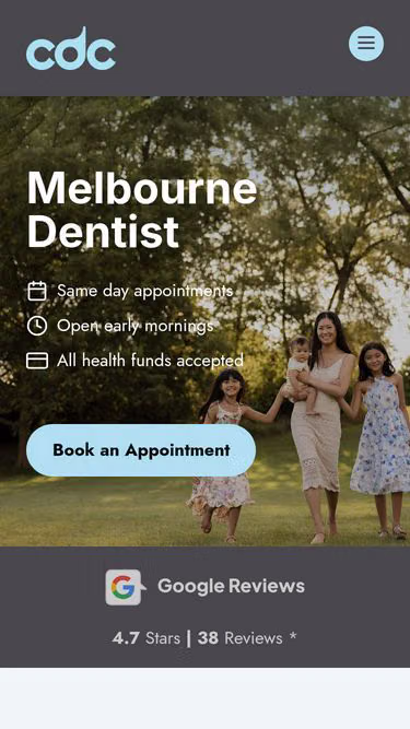 Screenshot of cdc.net.au