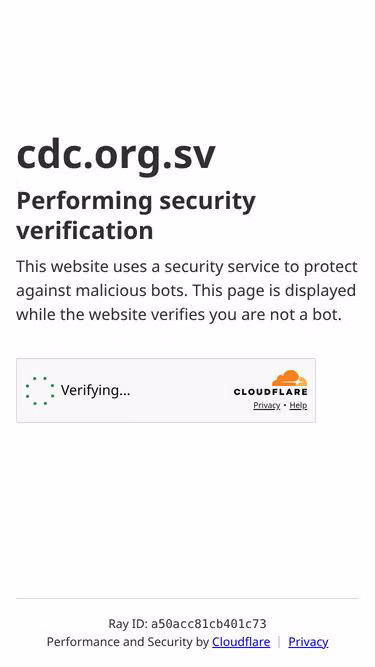 Screenshot of cdc.org.sv