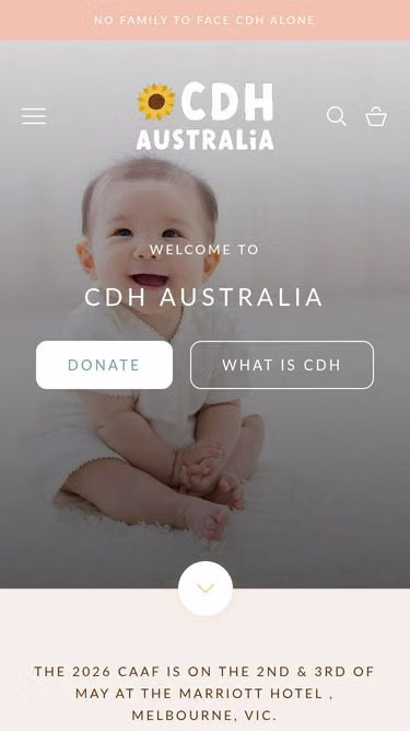 Screenshot of cdh.org.au