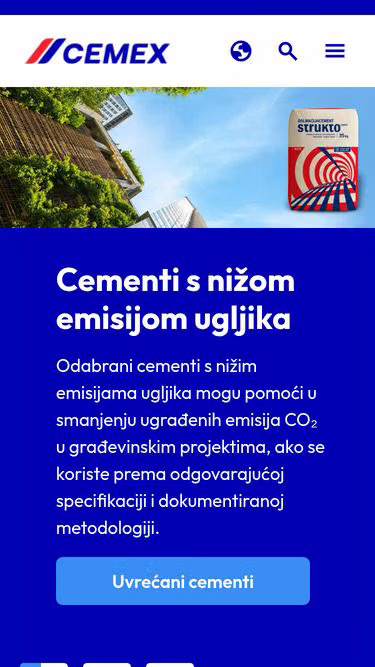 Screenshot of cemex.com.hr
