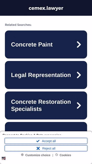 Screenshot of cemex.lawyer