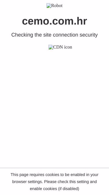 Screenshot of cemo.com.hr
